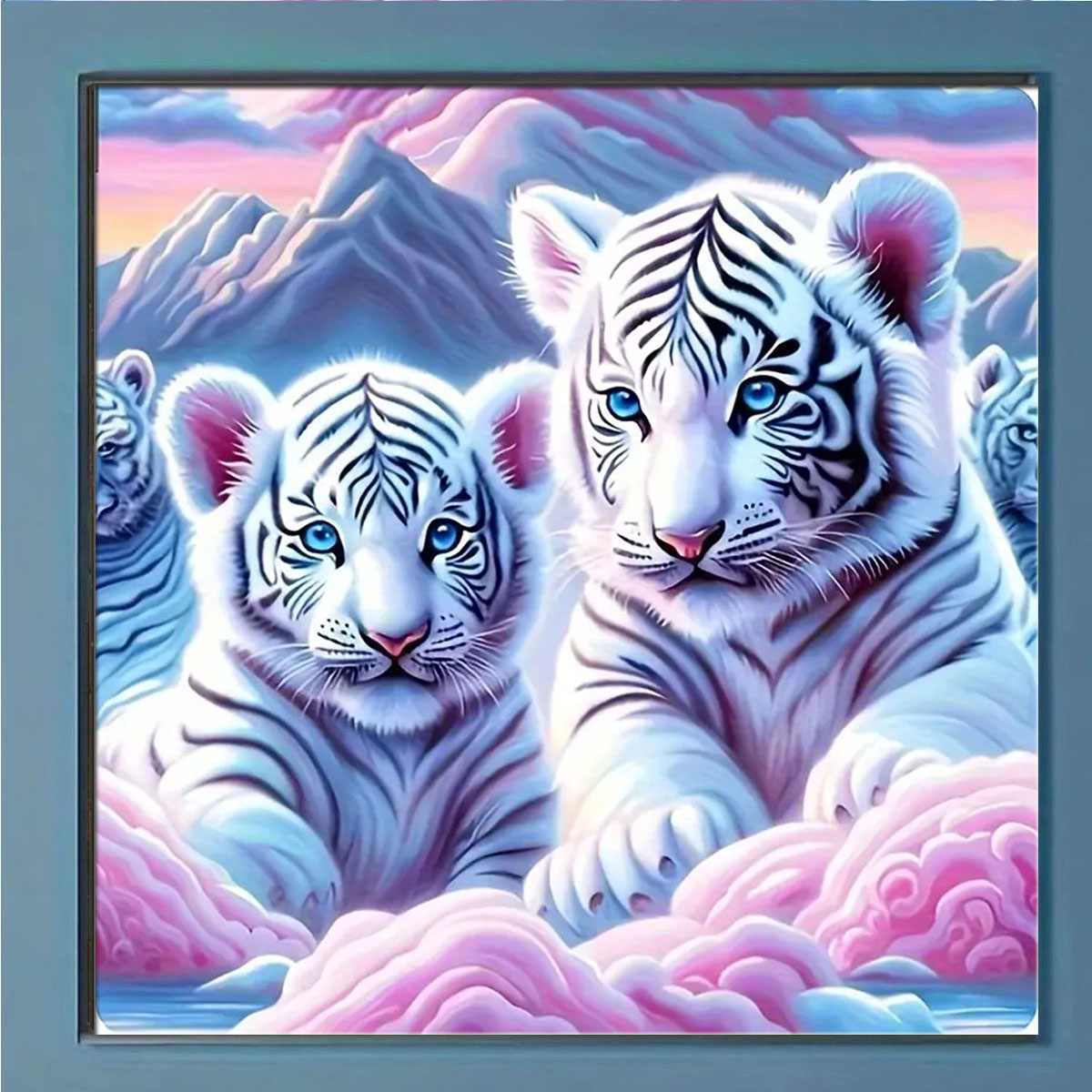 Home Decor Diy Ideas - Set di pittura diamante 5D tigre,