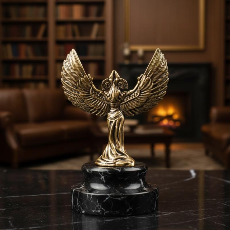 Home Decor Egypt - Mini Statuetta in Ottone della Dea