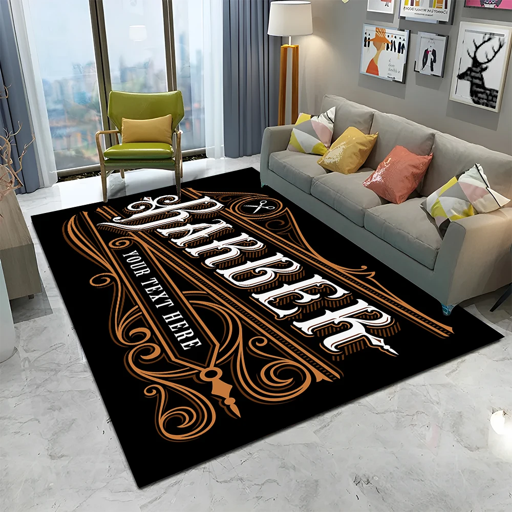 Home Decor Online Shop - Tappeto 3D Barber Shop Teschio Vintage