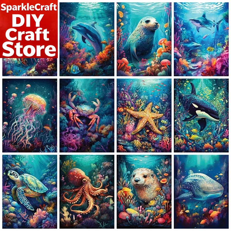 Home Decor Nautical - Kit di pittura con diamanti quadrati