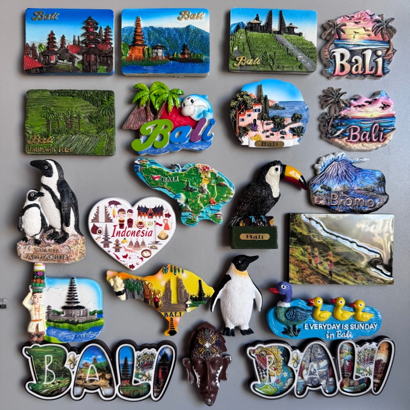 Home Decor Jakarta - Souvenir turistico dell'Indonesia Jakarta Bali Magneti