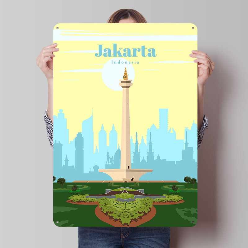Home Decor Jakarta - Poster da Viaggio a Jakarta, Stampa
