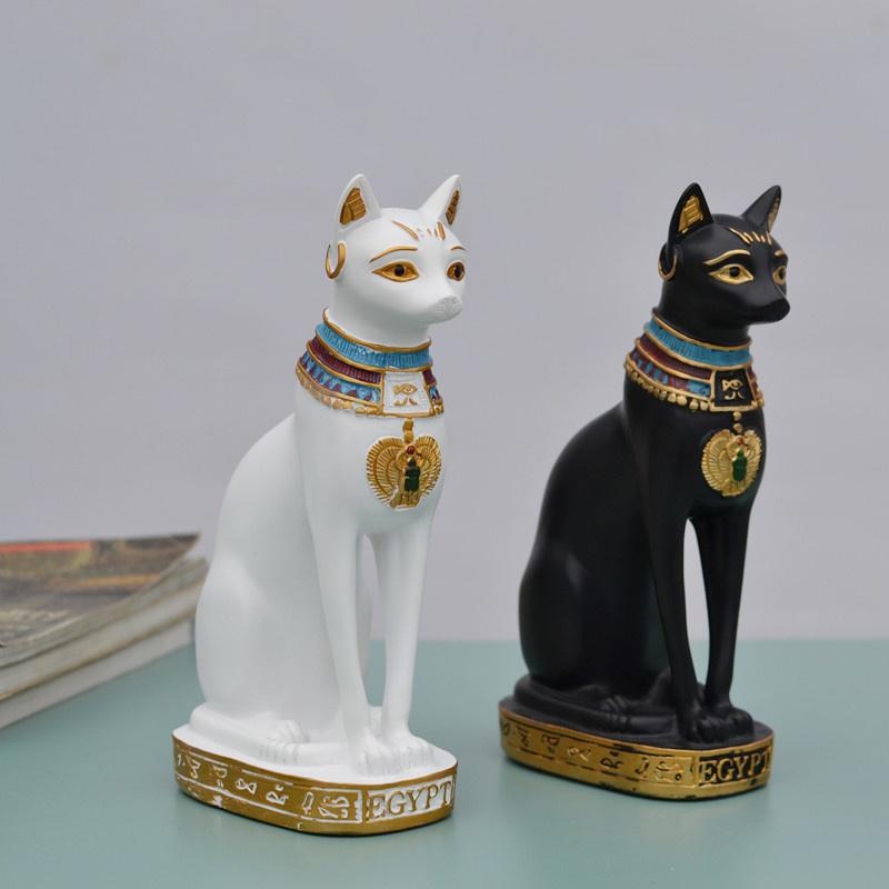 Home Decor Egypt - Ornamento della statua del gatto Figurina