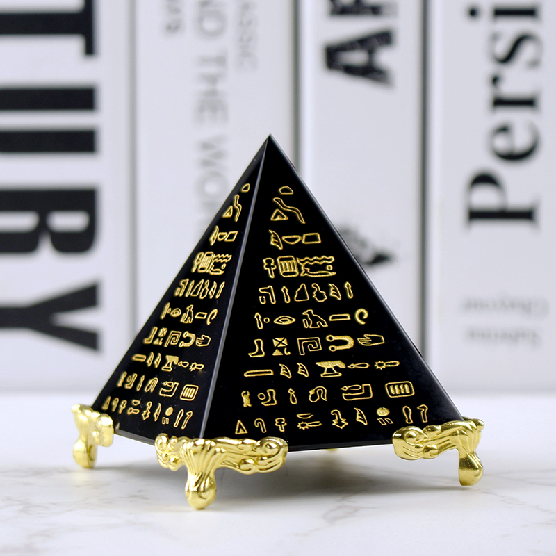 Home Decor Egypt - Egitto cristallo ossidiana piramide modello energia