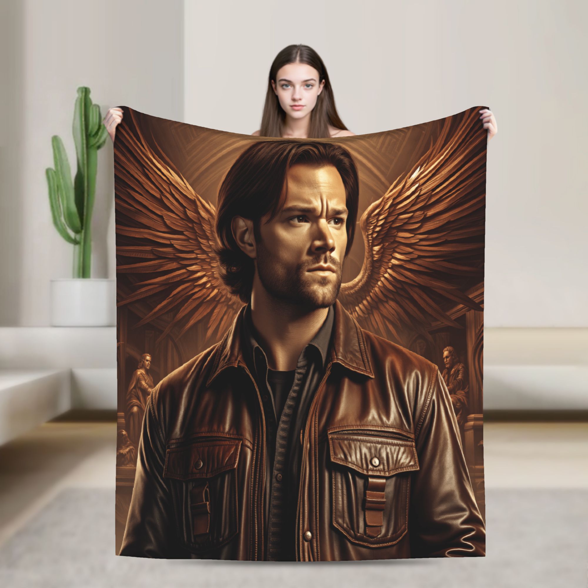 Home Decor Diy Ideas - Sam Winchester Coperta soprannaturale Coperta da