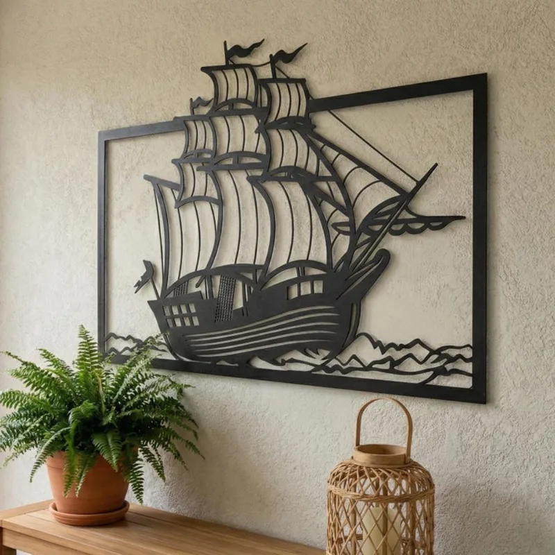 Home Decor Nautical - Decorazione da Parete in Metallo a