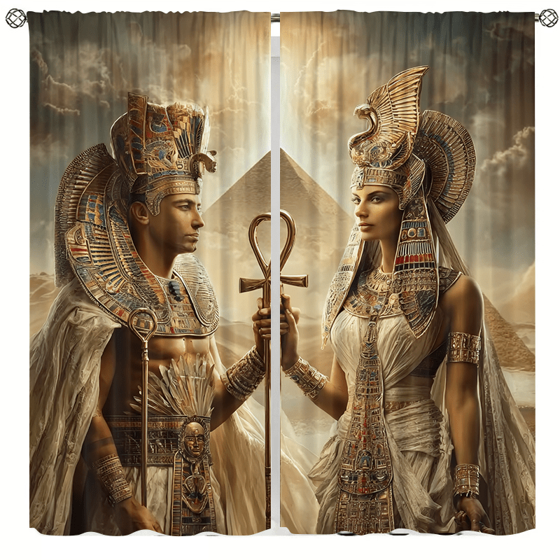 Home Decor Egypt - Tende con Stampa Artistica di Re