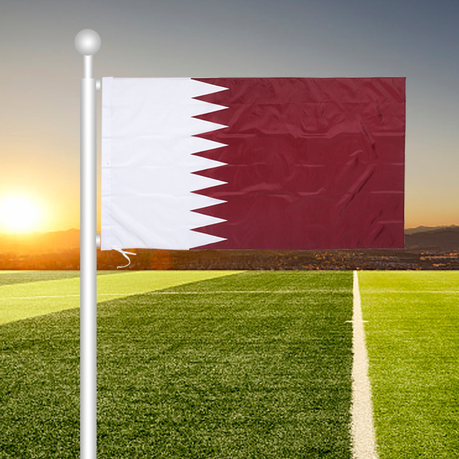 Bandiera del Qatar in Polieste - Home Decor Qatar recensione e prezzo