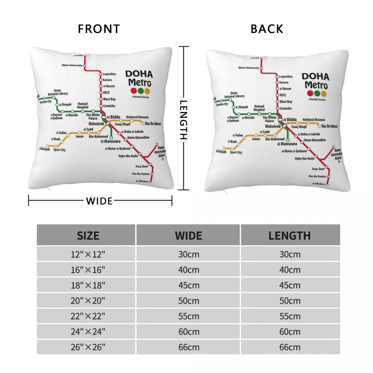 Qatar Doha Metro Mappa Federa  - Home Decor Qatar recensione e prezzo