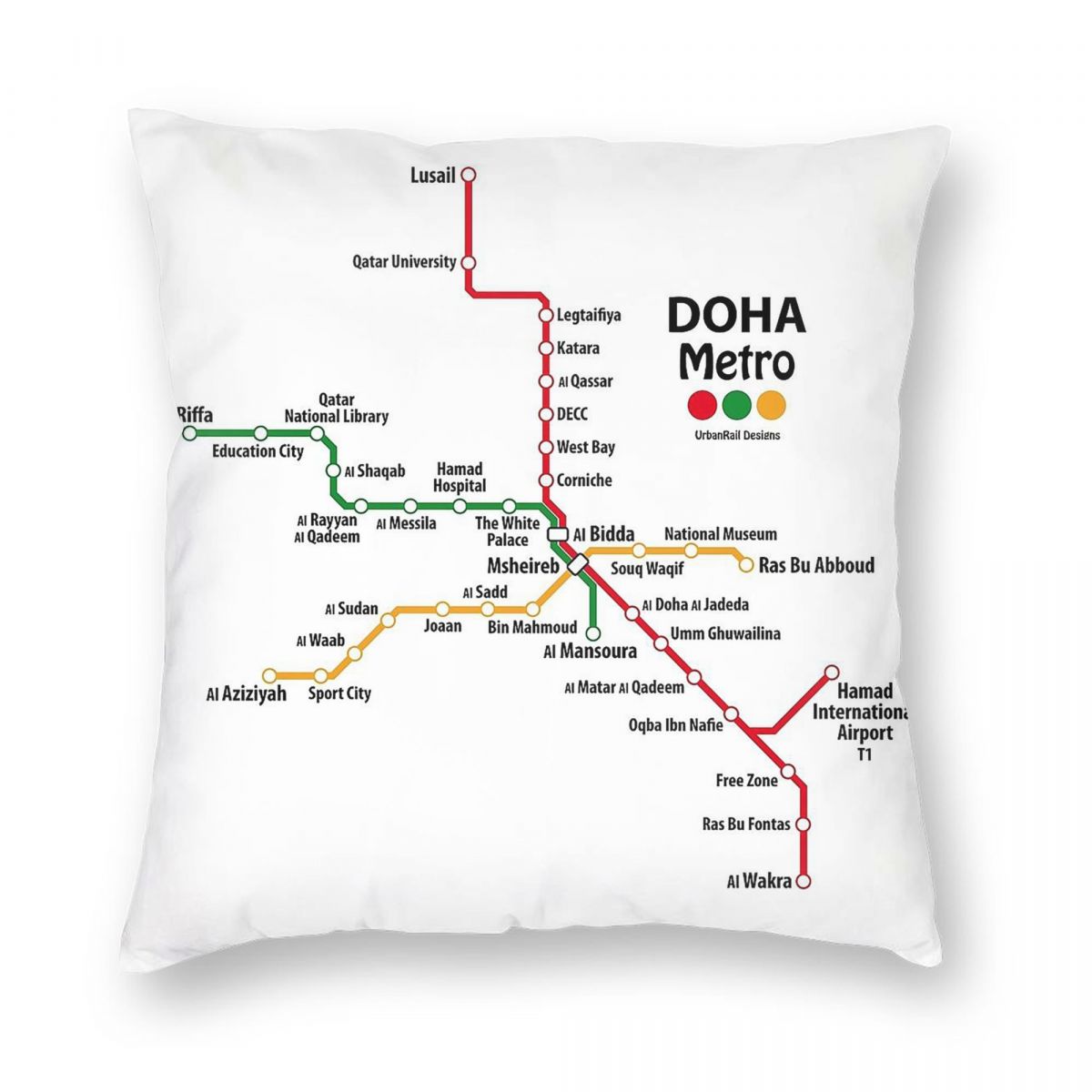 Qatar Doha Metro Mappa Federa  - Home Decor Qatar recensione e prezzo
