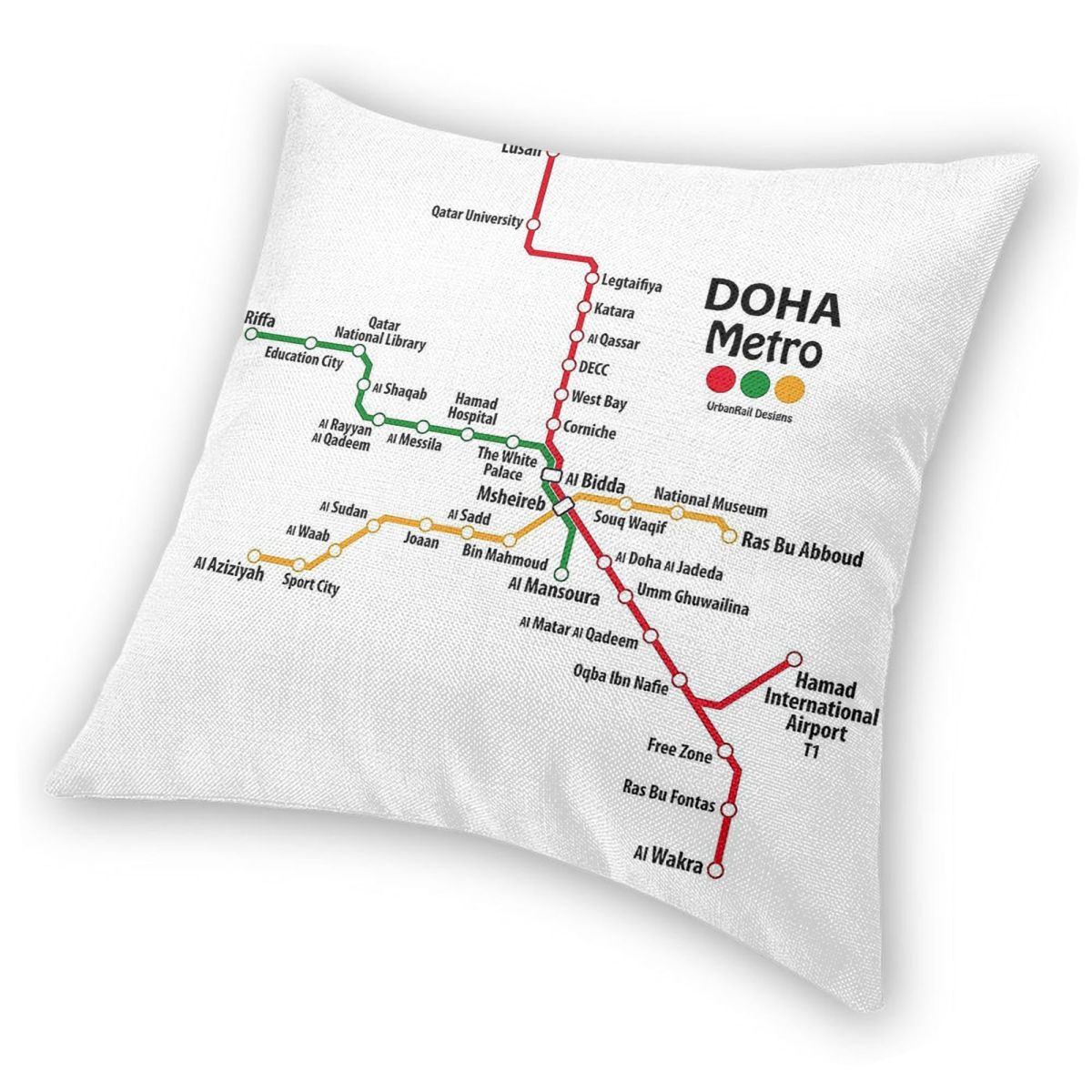 Qatar Doha Metro Mappa Federa  - Home Decor Qatar recensione e prezzo