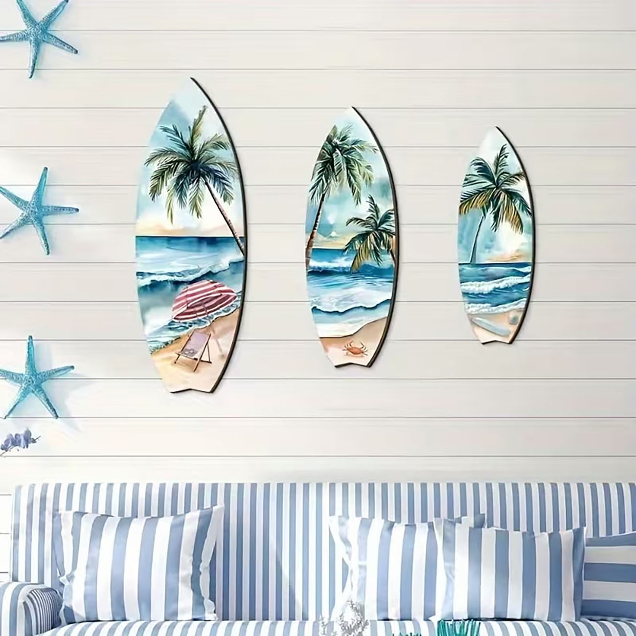 Set di 3 decorazioni murali in - Home Decor Nautical recensione e prezzo