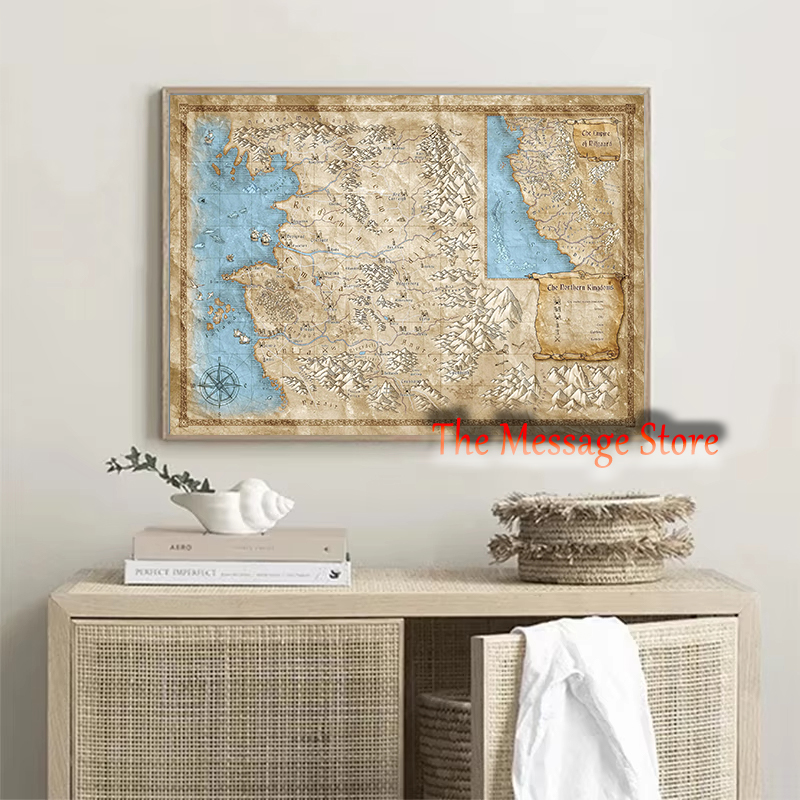 Witcher Mappa del mondo Contin - Home Decor Locations recensione e prezzo