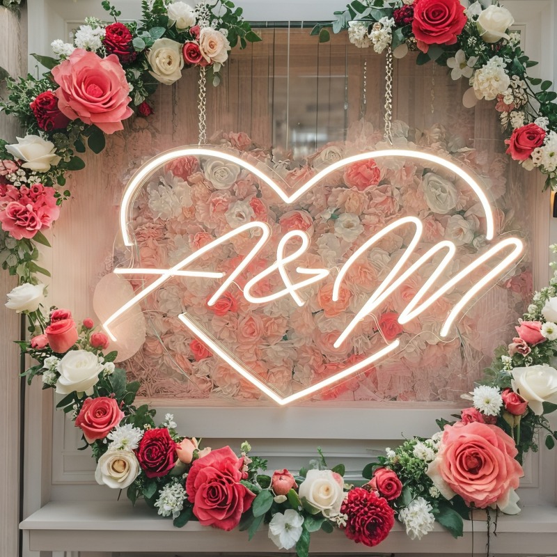 Insegna al neon a LED con iniz - Home Decor Rustic recensione e prezzo
