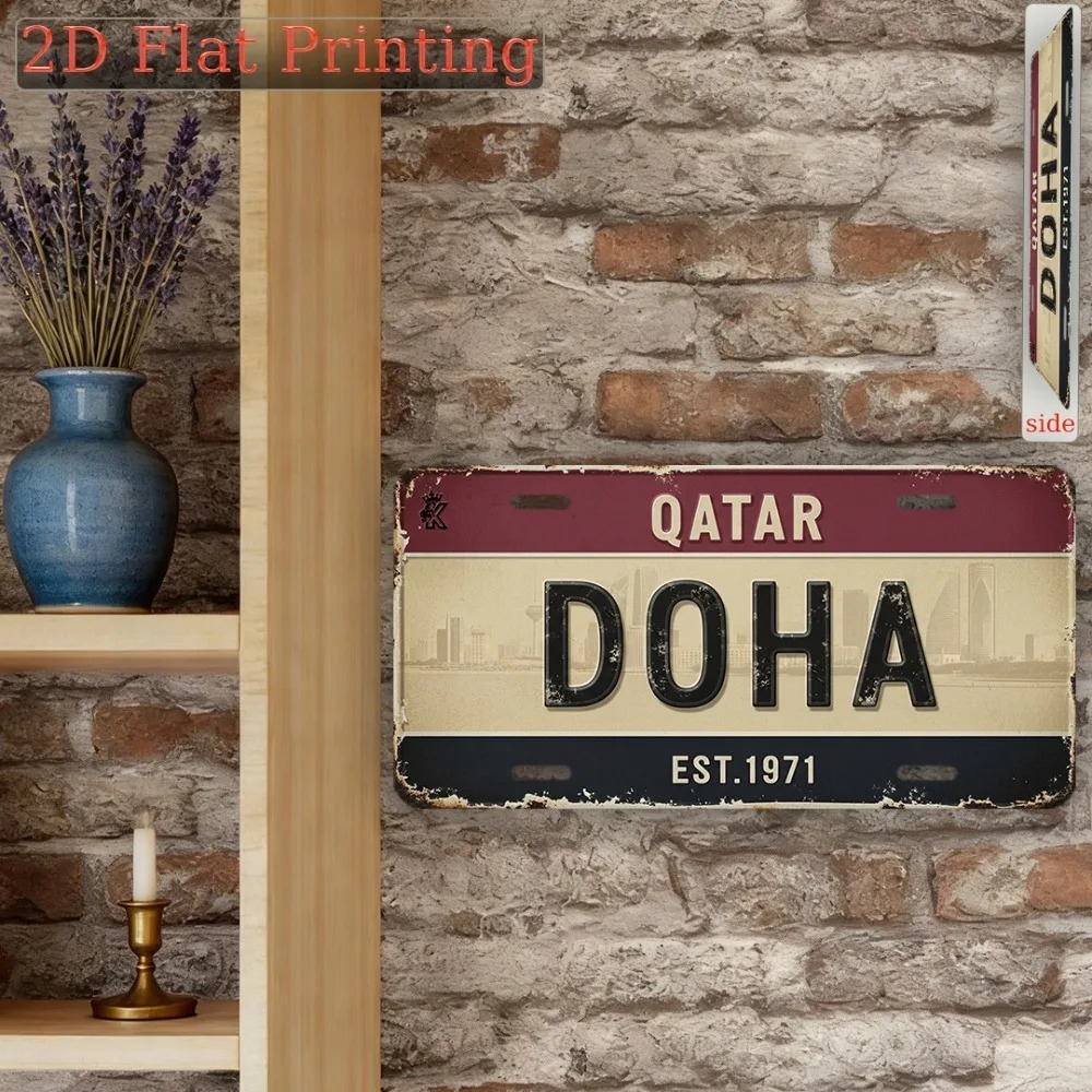 [2D Piatto] 1 pezzo Insegna in - Home Decor Qatar recensione e prezzo
