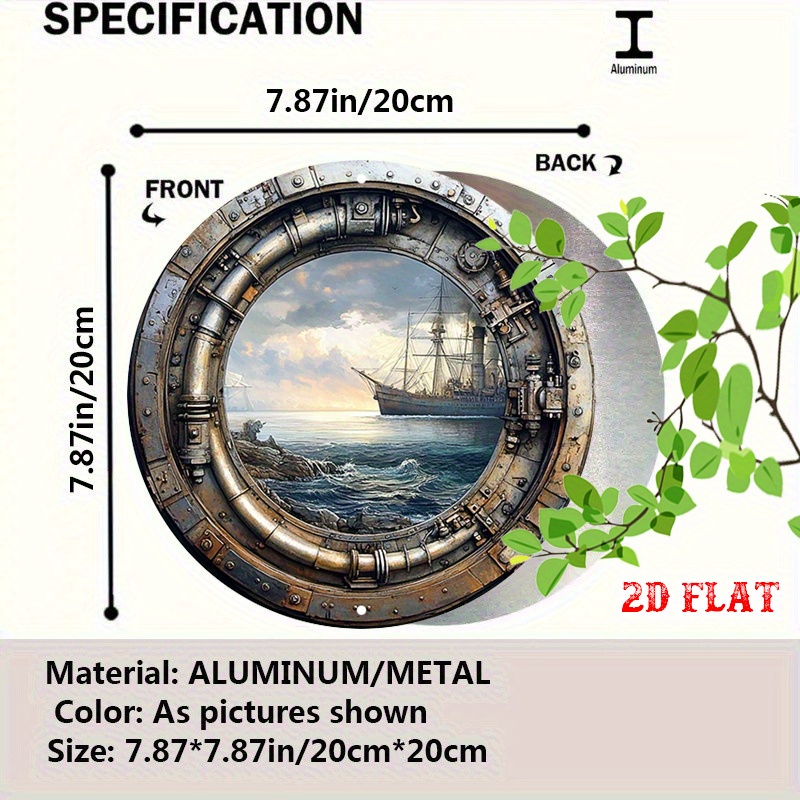 [2D Flat] Insegna da Parete in - Home Decor Nautical recensione e prezzo