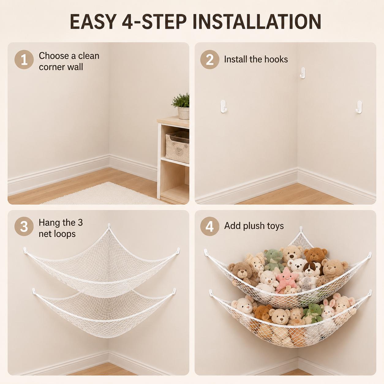 Amaca portaoggetti in rete per - Home Decor Rustic recensione e prezzo