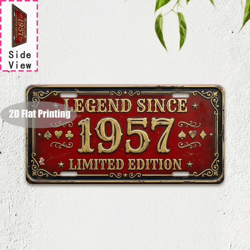 Targa Vintage in Metallo con N - Home Decor Locations recensione e prezzo