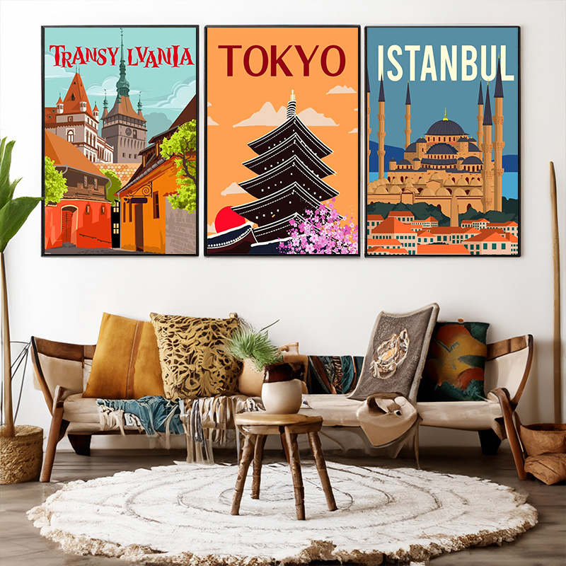 Poster di Viaggio in Stile Ret - Home Decor Jakarta recensione e prezzo