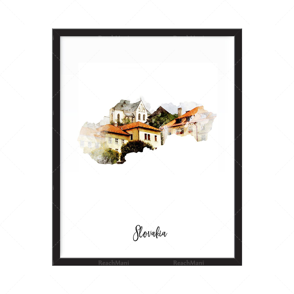 Stampa artistica aquarello Qat - Home Decor Qatar recensione e prezzo