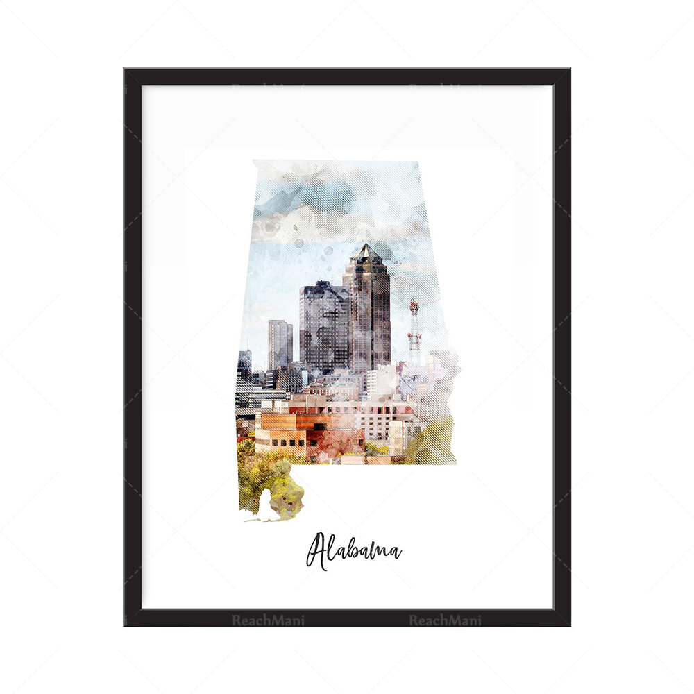 Stampa artistica aquarello Qat - Home Decor Qatar recensione e prezzo