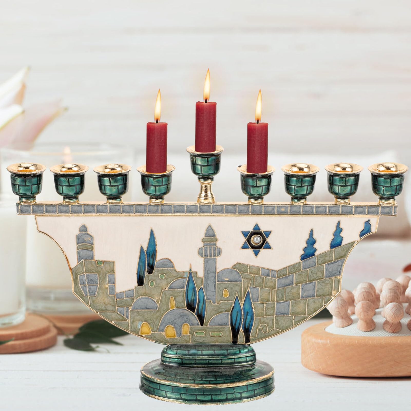 Menorah di Gerusalemme, Portac - Home Decor Gift recensione e prezzo