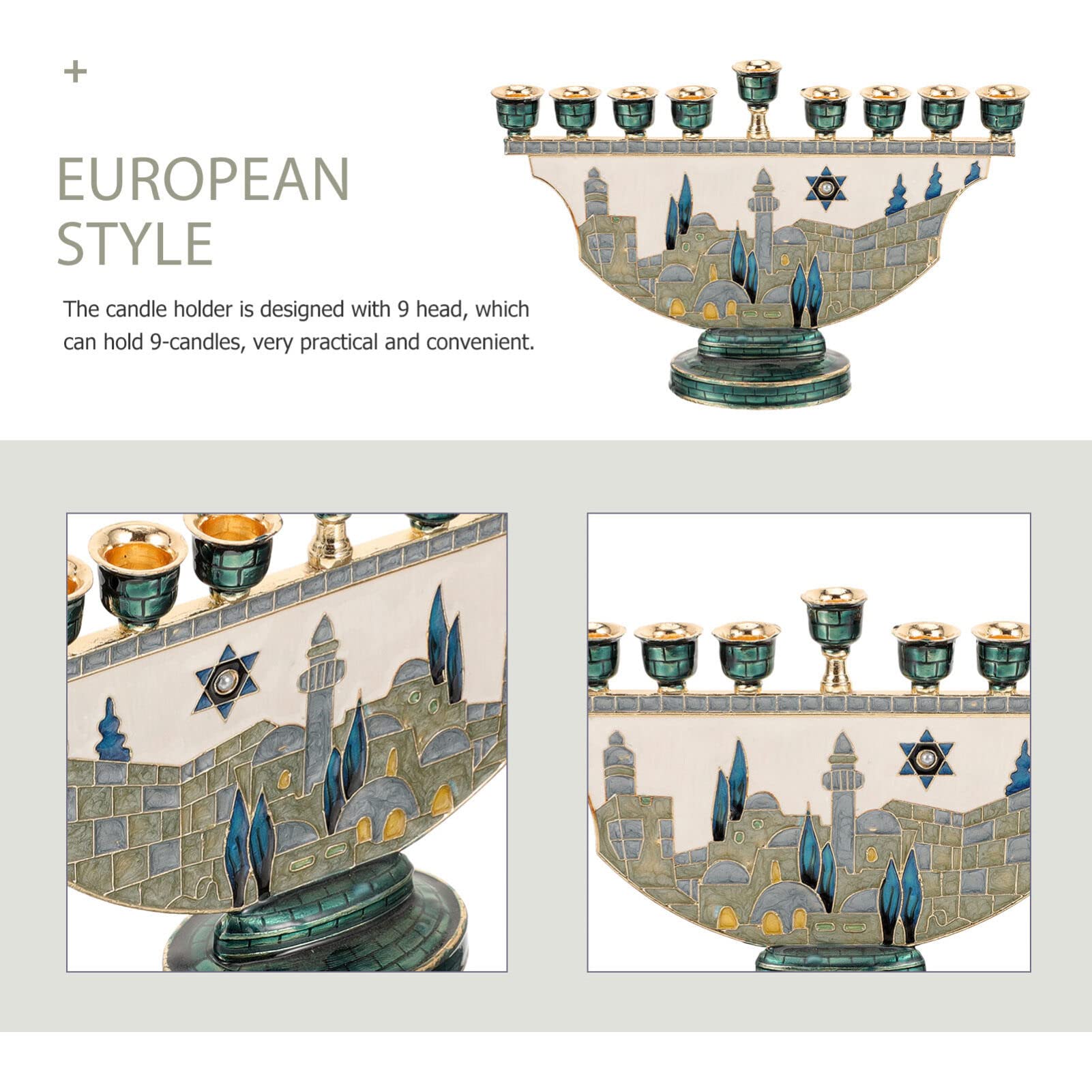 Menorah di Gerusalemme, Portac - Home Decor Gift recensione e prezzo